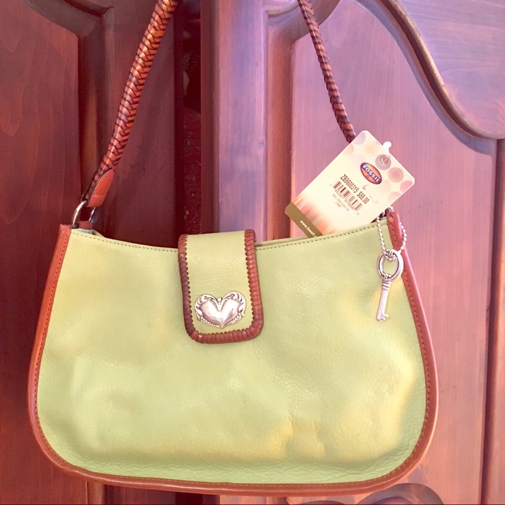 Fossil purse  lime NWT